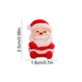 thumbnail image 3 of TanSiDing 2pcs Christmas Ornaments Santa Claus Snow Globe Miniature Plastic Decor for Holiday Tree Tabletop Party Decoration Festive Gift, 3 of 6