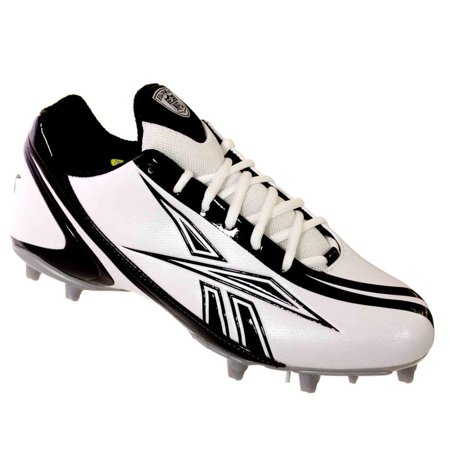REEBOK PRO BURNER SPEED LOW M3 MENS FOOTBALL CLEATS WHITE BLACK (Best Cleats For Speed Football)