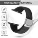 thumbnail image 4 of Compatible con correas Apple Watch de 38 mm, 40 mm y 41 mm, correa elástica trenzada Solo Loop para mujer y hombre, repuesto de pulsera deportiva con acero inoxidable Bu, 4 of 5