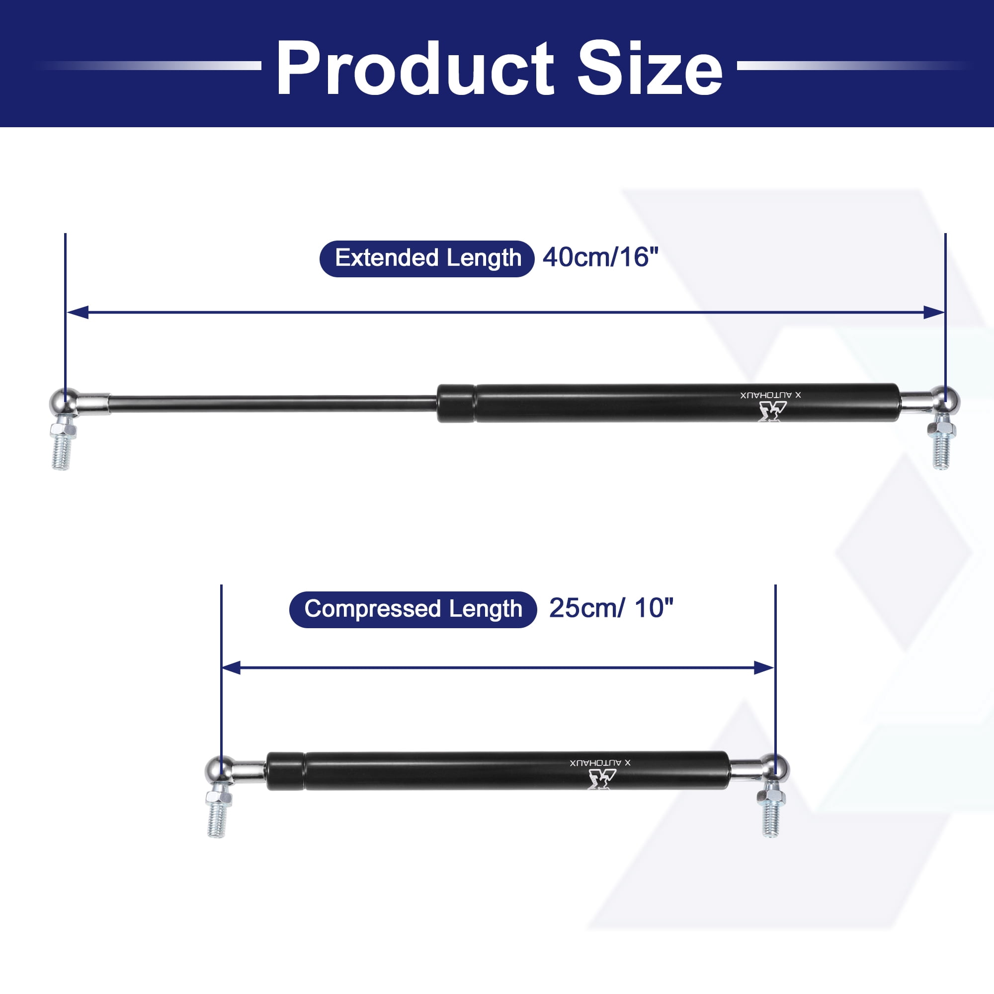 Unique Bargains 16inch Black Lift Supports Struts Gas Spring with Mounting Bracket 22lb