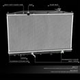 thumbnail image 4 of DNA Motoring OE Style Aluminum Core Radiator 13446 for 11-17 Honda Odyssey 3.5L AT, 4 of 7