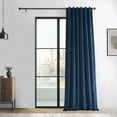 thumbnail image 4 of HPD Half Price Drapes Basic Deluxe Velvet Room Darkening Curtains with Rod Pocket - 2 Panels Set - Window Curtains for Living Room & Curtains for Bedroom, 50W X 84L, Deep Cobalt Blue, 4 of 12