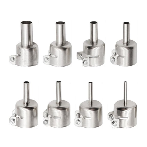 Heat Guns Nozzles,8pcs/Pack Hot Air Soldering Station 3/4/5/6/7/8/10/12mm Heat Guns Tips Repair Parts
