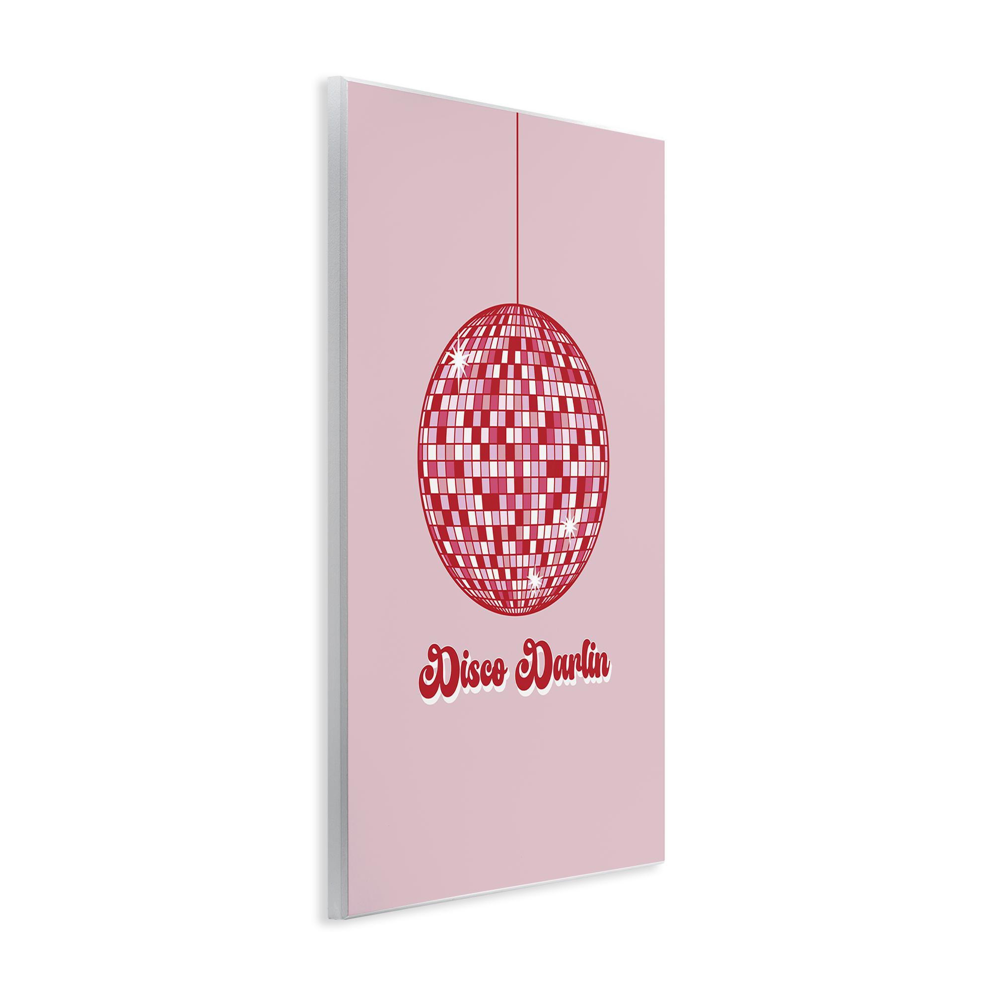 Stupell Industries Retro Disco Darlin Typography Painting Unframed Art Print Wall Art, 10 x 15