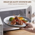thumbnail image 5 of Vesteel Dinnerware Sets for 2, 8-Piece Stoneware Plates and Bowls Set, Dishes Set for Home Restaurant, Microwave and Dishwasher Safe, Light Grey, 5 of 11