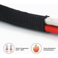 thumbnail image 5 of Heat Shrinkable Braided Sleeving 2:1 Ratio- Abrasion Protection Flexibility Wiring Harness Cable Sheath, 5 of 8