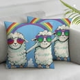 thumbnail image 3 of Acheng Rainbow Gay LGBTQ Pride Pillowcase Love is Love Heart Peace Gnome Cushion Case Decoration for Holiday Party Sofa Cushion Cover 2 pcs White, 3 of 7