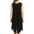 thumbnail image 2 of Sakkas Watercolor Palm Tree Tank Caftan Short Dress - Black - One Size, 2 of 4