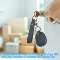 thumbnail image 5 of Uxcell Leather Key Fob, Genuine Leather Key Fobs DIY Keychain Holder for Car Keys ID Key Cards, Blue, 5 of 6
