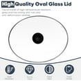 thumbnail image 6 of Oval 6 Quart Glass Lid Compatible with Hamilton Beach 33665G Slow Cooker, Clear Cooker Crock Pot Lid Replacement Part, 6qt Slow Crock Pot Lid Replacement$$Home Decor, Kitchen, & Other, 6 of 6