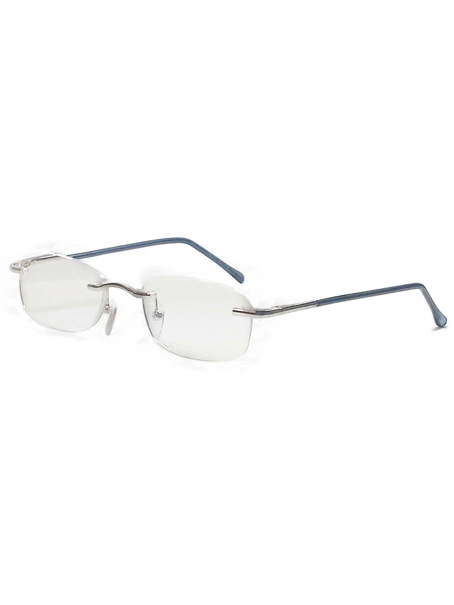 Rimless Clear Lens Reading Glasses Magnify Power Strength Frames