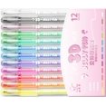 thumbnail image 1 of 3D Jelly Pens, 8/12 Colors Candy Color Gel Ink Pens, Art Supplies Marker, Handwriting Pens, Ink Pens for Writing Notes, 1 of 8