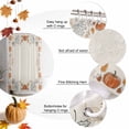 thumbnail image 6 of Shower Curtains for Bathroom-48"x72",Farm Autumn Pumpkin Maple Leaf Waterproof Bath Curtain Grommet Shower Curtain Set, 6 of 7