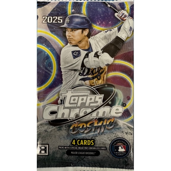 MLB Topps Trading Cards 2025 Cosmic Chrome Baseball Trading Card HOBBY Pack [4 Cards]