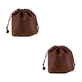 thumbnail image 4 of Worgeous 2pcs Tall Purse Organizer Insert Women Round Handbag Organizer Storage Handbag Purse Organizer for Round Cosmetic Pouch Bucket Bag Brown, 4 of 8