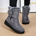 thumbnail image 3 of Ablanczoom Snow Boots Women: Winter Shoes Woman Ankle Outdoors Booties with Warm Faux Fur, 3 of 8