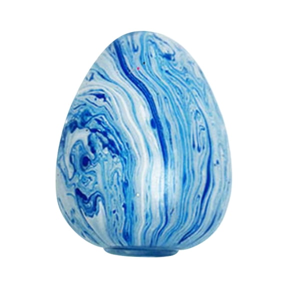 Easter Egg Squishy Toys Colorful Marbled Squishy Balls Party Favors & Gifts for Easter Celebrations(blue)