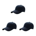 thumbnail image 1 of kurtrusly Sun Protection Baseball Cap Universal Size For Outdoor Adventures Universal Baseball Cap Polyester Outdoors Sun Cap dark blue 3Set, 1 of 6