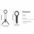 thumbnail image 3 of stanreset Strong Magnetic Quick Mount Portable Phone Holder With Mini Tripod Stand Magnetic Phone Tripod silver, 3 of 6