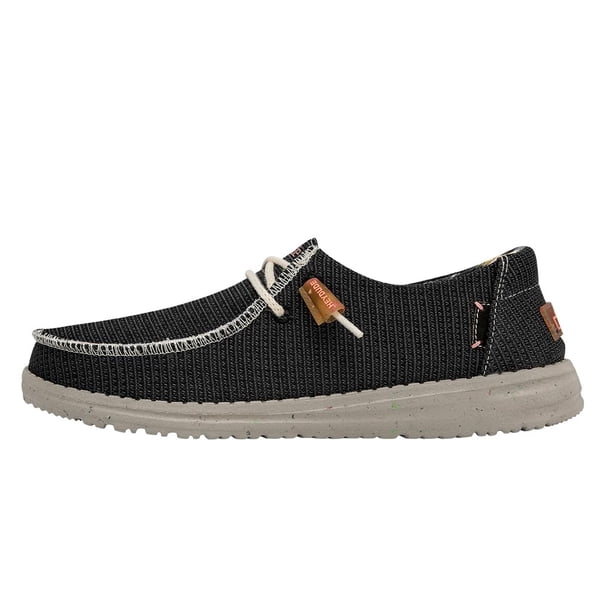 HEYDUDE Wendy Mocasines Slip-on para Mujer Negros y Livianos