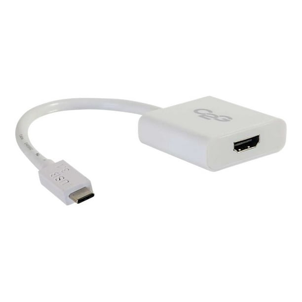 C2G USB-C USB C HDMI Adaptateur vers - USB C 3.1 - Adaptateur Vidéo Externe - 3.1 - HDMI - Blanc