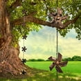 thumbnail image 5 of Long Decorative Metal Rain Chain With 8 Windmill Functional Replacement for Gutters Downspouts, Outdoor Garden Rainwater Collector, Easy Installation, Durable Artistic, Adds Curb Appeal to Your Home, 5 of 10