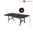 thumbnail image 4 of Mondawe Patio Dining Table Rectangular 82"*42" Cast Aluminum Outdoor Table, 4 of 7