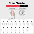 thumbnail image 3 of Curvlife short almond Press On Nails pink glossy shiny solid Easy Apply Nail Art, 3 of 4