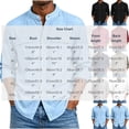 thumbnail image 3 of YODETEY Men’s Band Collar Long Sleeve Linen Blend Button-Down Shirt,Big and Tall Navy,Size S-5XL, 3 of 6