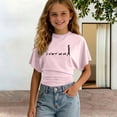 thumbnail image 2 of T-shirt à Col Rond pour Filles, T-Shirts Graphiques, T-Shirts pour Garçons, Hauts pour Filles 5-6 Ans, 2 of 5