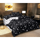 thumbnail image 3 of Especial para textiles para el hogar Juego de tres piezas con funda de edredón y funda de almohada con estampado de estrellas simple de doble cara Juego de ropa de cama, 3 of 5