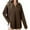 Brown, variant on Oversize Hoodies for Women Pullover Fashion Casual Circle Zipper Pocket Long Sleeved Hooded Sweatshirt