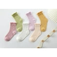 thumbnail image 4 of Socks Ruffle Casual Crew Comfortable Breathable Cute 3 Pairs Socks, 4 of 6