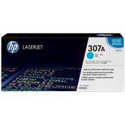 HP 307A Cyan Original LaserJet Toner Cartridge, ~7,300 pages, CE741A