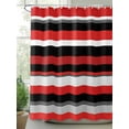 thumbnail image 2 of Shower Curtains Red Black Gray Bath Curtain Mexican Style Waterproof Bathroom Shower Curtain Set with Hooks Decoration 72 x 72 Inches, 2 of 7