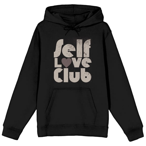 Self Love Club Long Sleeve Black Adult Sweatshirt-Medium