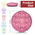 thumbnail image 5 of Round Meditation Cushion, 22" Dutch Velvet Floor Pillow with PP Cotton Filling for Yoga, Zen, Reading, and Floor Seating, Boho Print, 5 of 5