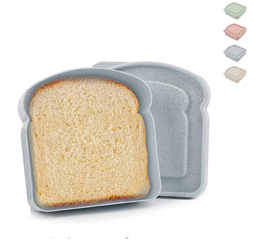 Daoeny 4Pcs Sandwich Containers for Lunch Boxes, Food Storage Sandwich  Containers, 20 oz Toast Shape…See more Daoeny 4Pcs Sandwich Containers for