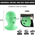thumbnail image 2 of 2 PCS Car Headrest Cover, Personalized Funny Car Seat Full Face Mask, Ski Mask Wrap Protection for Auto Front Seat Rest Decoration, Universal Interior Car Accessories (Fluorescent Green), 2 of 6