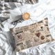 thumbnail image 5 of Fotbe Abstract Coffee Pattern With Letters Funda de Almohada Decorativa Estilo Occidental, Lujo en Algodón, Fundas para Almohadas King, Cojín Estampado para Decoración del Hogar-16"x24", 5 of 6