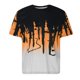 thumbnail image 1 of Hombres Casual manga corta estampado cuello redondo moda pulóver camiseta blusa Tops Pompotops oipoqjl7130, 1 of 4