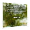 thumbnail image 6 of Scripture Walls Psalm 34:17-18 The Righteous Cry Bible Verse Canvas Christian Wall Art Ready to Hang Unframed, 6 of 13