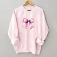 thumbnail image 6 of Xunlbb Sweatshirt for Women,Women's Bow Sweatshirt Cute Long Sleeve Round Neck Pullover Top Fashion,S-2XL, 6 of 7