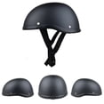 thumbnail image 3 of Cascos Half Skull Cap Casco de moto Hoarse black，Casco de seguridad para montar, 3 of 3