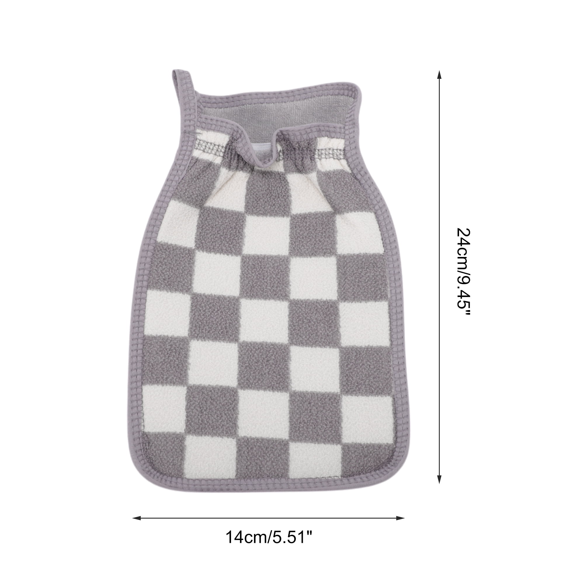 Unique Bargains Gloves Bath Towel for bathroom 5.51"x9.45" 1 Pc Gray