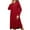 Red, variant on Aofany Women's Nightgown Plaid Flannel Nightgown Sleep Shirt Button-Front Sleepwear Casual Plus Size Printed Loose Long Sleeved Lapel Home Nightgown