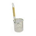 thumbnail image 1 of Thunder Group SLNS536 5 1/2" Mesh Noodle Skimmer - Wood Handle, Stainless Steel, 1 of 1