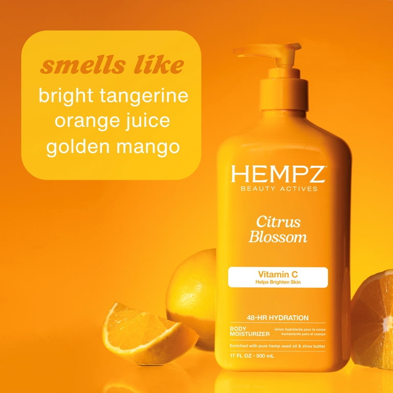 Hempz Lotion Citrus Blossom Daily Body Moisturizer for Dry Skin