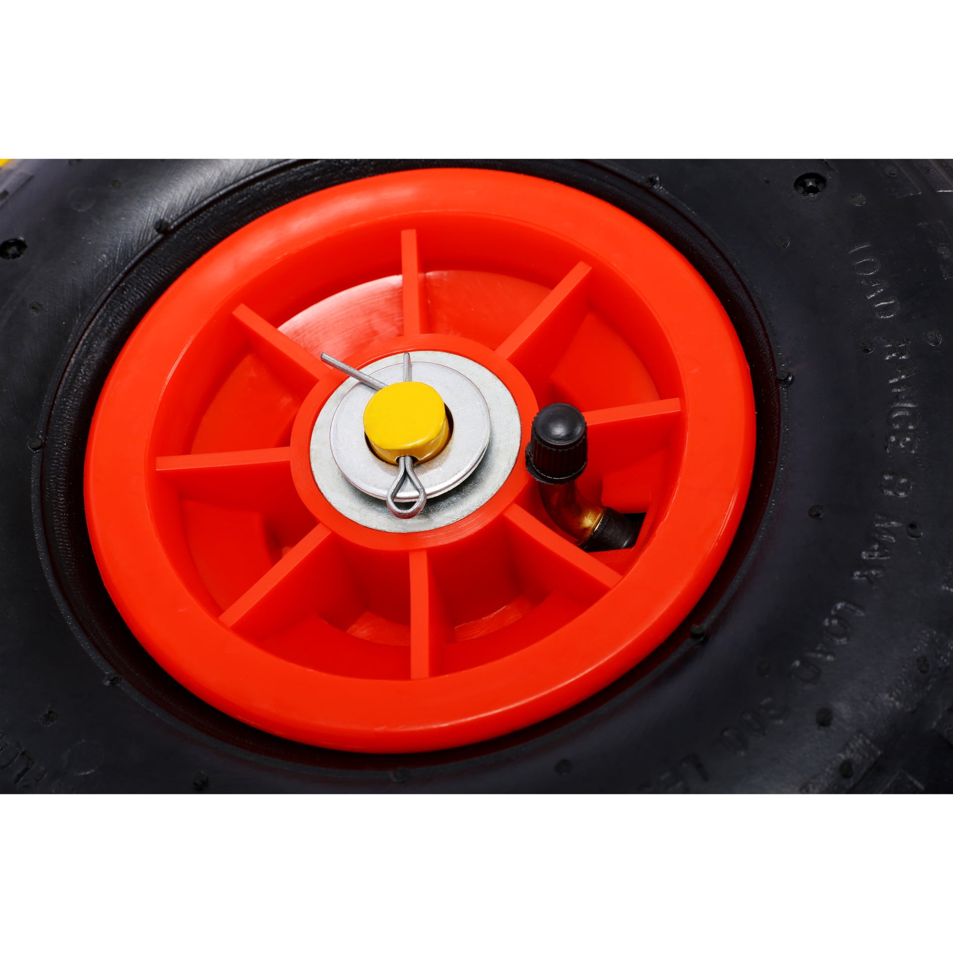 600LBS Load Capacity Panel Dolly with Handle, Heavy Duty Slab Dolly with Two 10" Peneumatic Tires Wheels, All Terrain  Panel Dolly for Drywall Sheet Heavy Appliance, Material Handling, Yellow