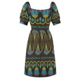 thumbnail image 6 of Egyptian Floral Border Pattern Sleeveless Dress dress korean style clothes for women, 6 of 7